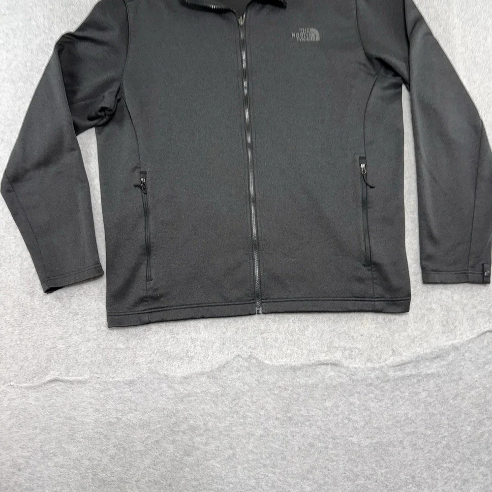 The North Face Fleece Zip Up Jacket Men XL Grey  EUC Long Sleeve Sweatshirt